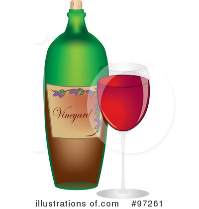 Royalty-Free (RF) Wine Clipart Illustration by Pams Clipart - Stock Sample #97261