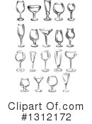 Wine Glass Clipart #1312172 by Vector Tradition SM
