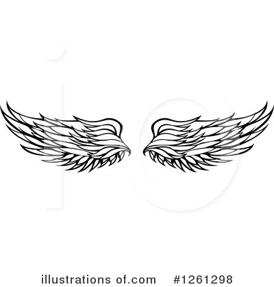 Royalty-Free (RF) Wing Clipart Illustration by Chromaco - Stock Sample #1261298