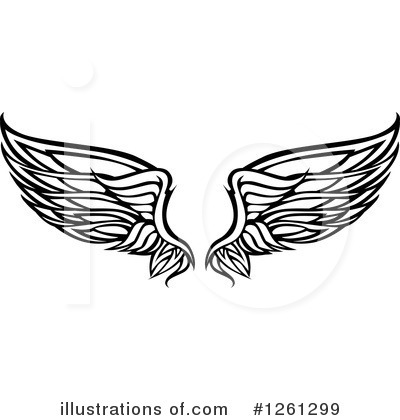 Royalty-Free (RF) Wing Clipart Illustration by Chromaco - Stock Sample #1261299