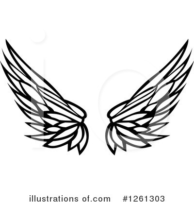 Royalty-Free (RF) Wing Clipart Illustration by Chromaco - Stock Sample #1261303