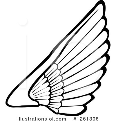 Royalty-Free (RF) Wing Clipart Illustration by Chromaco - Stock Sample #1261306