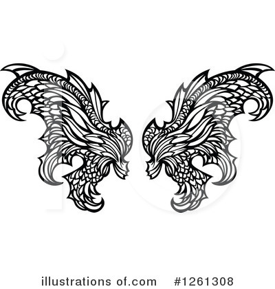 Royalty-Free (RF) Wing Clipart Illustration by Chromaco - Stock Sample #1261308