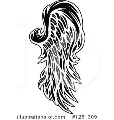 Royalty-Free (RF) Wing Clipart Illustration by Chromaco - Stock Sample #1261309