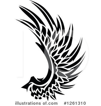 Royalty-Free (RF) Wing Clipart Illustration by Chromaco - Stock Sample #1261310