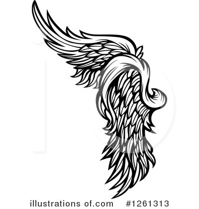 Royalty-Free (RF) Wing Clipart Illustration by Chromaco - Stock Sample #1261313
