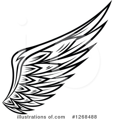 Royalty-Free (RF) Wing Clipart Illustration by Vector Tradition SM - Stock Sample #1268488