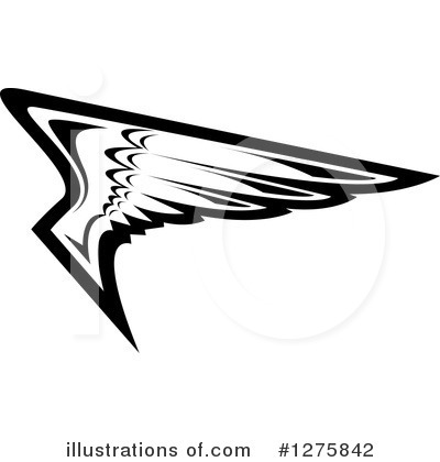 Royalty-Free (RF) Wing Clipart Illustration by Vector Tradition SM - Stock Sample #1275842