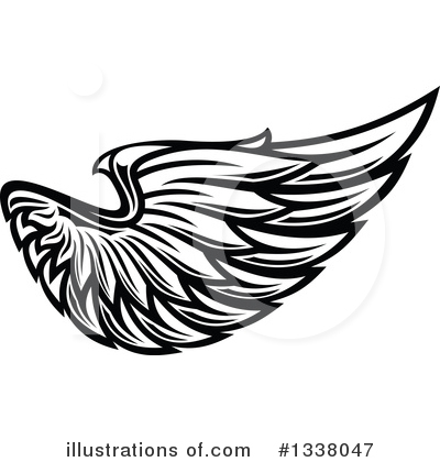 Royalty-Free (RF) Wing Clipart Illustration by Vector Tradition SM - Stock Sample #1338047