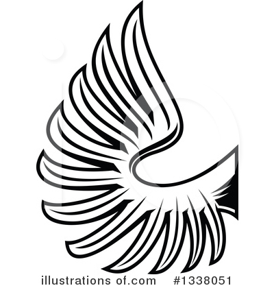 Royalty-Free (RF) Wing Clipart Illustration by Vector Tradition SM - Stock Sample #1338051