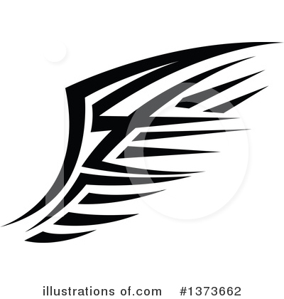 Tribal Wing Clipart #1373662 by Vector Tradition SM