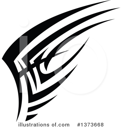 Tribal Wing Clipart #1373668 by Vector Tradition SM