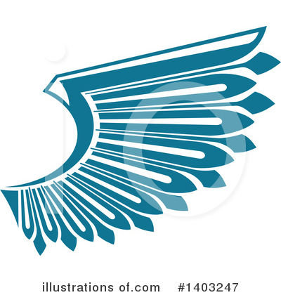 Royalty-Free (RF) Wing Clipart Illustration by Vector Tradition SM - Stock Sample #1403247