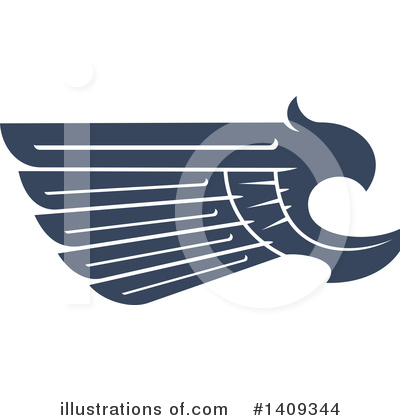 Royalty-Free (RF) Wing Clipart Illustration by Vector Tradition SM - Stock Sample #1409344
