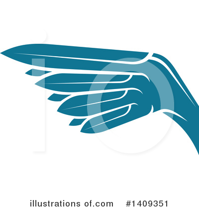 Royalty-Free (RF) Wing Clipart Illustration by Vector Tradition SM - Stock Sample #1409351