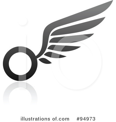 Royalty-Free (RF) Wing Logo Clipart Illustration by elena - Stock Sample #94973
