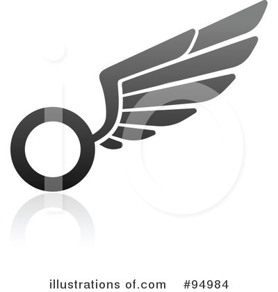 Royalty-Free (RF) Wing Logo Clipart Illustration by elena - Stock Sample #94984