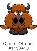 Winged Buffalo Clipart #1199418 by Cory Thoman
