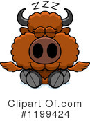 Winged Buffalo Clipart #1199424 by Cory Thoman