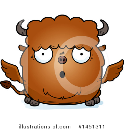 Royalty-Free (RF) Winged Buffalo Clipart Illustration by Cory Thoman - Stock Sample #1451311
