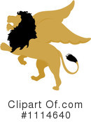 Winged Lion Clipart #1114640 by Pams Clipart