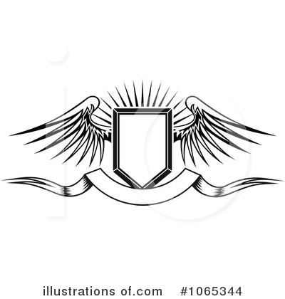 Royalty-Free (RF) Wings Clipart Illustration by Vector Tradition SM - Stock Sample #1065344
