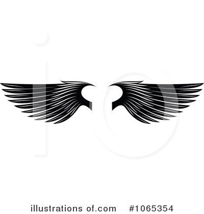 Royalty-Free (RF) Wings Clipart Illustration by Vector Tradition SM - Stock Sample #1065354