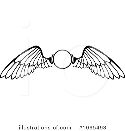 Royalty-Free (RF) Wings Clipart Illustration by Vector Tradition SM - Stock Sample #1065498