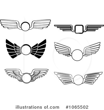Royalty-Free (RF) Wings Clipart Illustration by Vector Tradition SM - Stock Sample #1065502