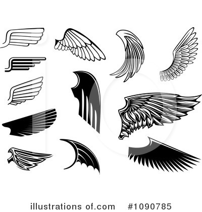 Wing Logos Clipart #1090785 by Vector Tradition SM