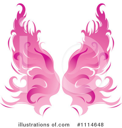 Royalty-Free (RF) Wings Clipart Illustration by Pams Clipart - Stock Sample #1114648