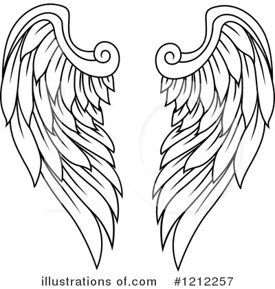 Royalty-Free (RF) Wings Clipart Illustration by Vector Tradition SM - Stock Sample #1212257