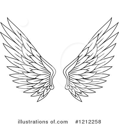 Royalty-Free (RF) Wings Clipart Illustration by Vector Tradition SM - Stock Sample #1212258