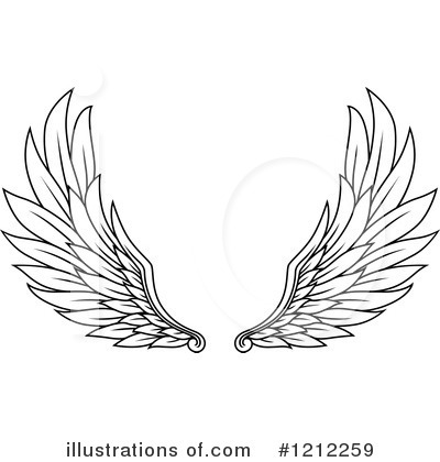 Royalty-Free (RF) Wings Clipart Illustration by Vector Tradition SM - Stock Sample #1212259