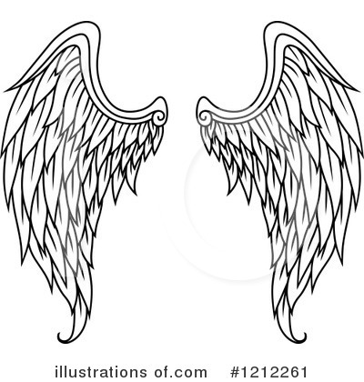 Royalty-Free (RF) Wings Clipart Illustration by Vector Tradition SM - Stock Sample #1212261