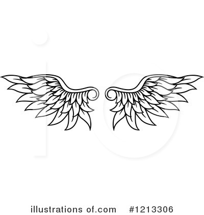 Royalty-Free (RF) Wings Clipart Illustration by Vector Tradition SM - Stock Sample #1213306