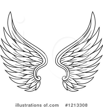 Royalty-Free (RF) Wings Clipart Illustration by Vector Tradition SM - Stock Sample #1213308