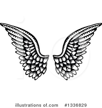 Royalty-Free (RF) Wings Clipart Illustration by Prawny - Stock Sample #1336829