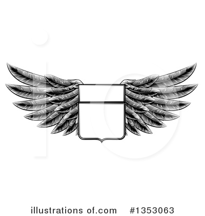 Royalty-Free (RF) Wings Clipart Illustration by AtStockIllustration - Stock Sample #1353063