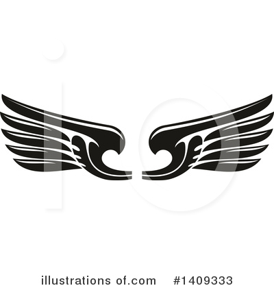 Royalty-Free (RF) Wings Clipart Illustration by Vector Tradition SM - Stock Sample #1409333