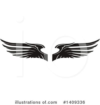 Royalty-Free (RF) Wings Clipart Illustration by Vector Tradition SM - Stock Sample #1409336