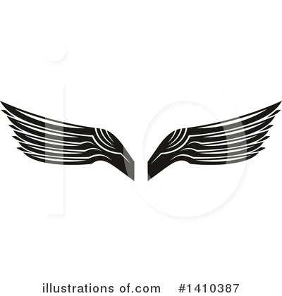 Royalty-Free (RF) Wings Clipart Illustration by Vector Tradition SM - Stock Sample #1410387