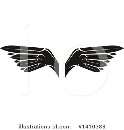 Royalty-Free (RF) Wings Clipart Illustration by Vector Tradition SM - Stock Sample #1410388