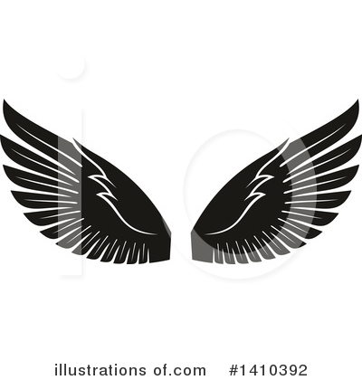 Royalty-Free (RF) Wings Clipart Illustration by Vector Tradition SM - Stock Sample #1410392