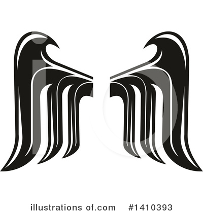 Royalty-Free (RF) Wings Clipart Illustration by Vector Tradition SM - Stock Sample #1410393