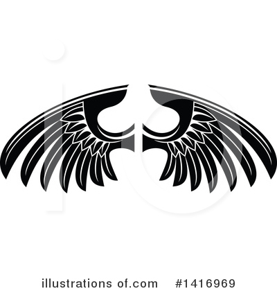 Royalty-Free (RF) Wings Clipart Illustration by Vector Tradition SM - Stock Sample #1416969