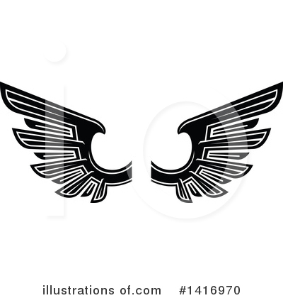 Royalty-Free (RF) Wings Clipart Illustration by Vector Tradition SM - Stock Sample #1416970