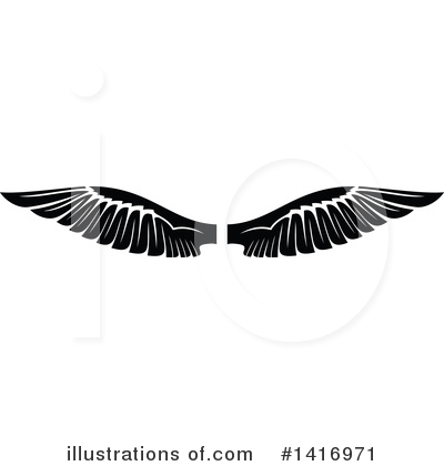 Royalty-Free (RF) Wings Clipart Illustration by Vector Tradition SM - Stock Sample #1416971