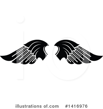Royalty-Free (RF) Wings Clipart Illustration by Vector Tradition SM - Stock Sample #1416976