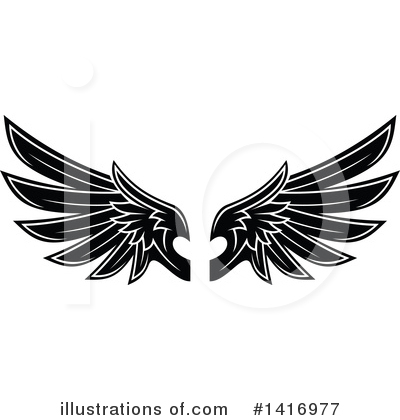 Royalty-Free (RF) Wings Clipart Illustration by Vector Tradition SM - Stock Sample #1416977
